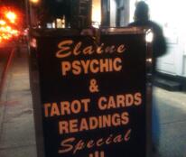 Street Sign - Psychic and Tarot Readings - Elaine Psychic